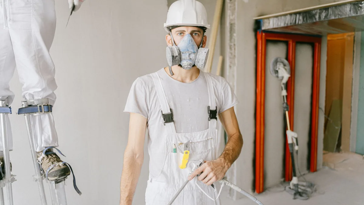 Remodeling crew working inside a Newark, NJ home