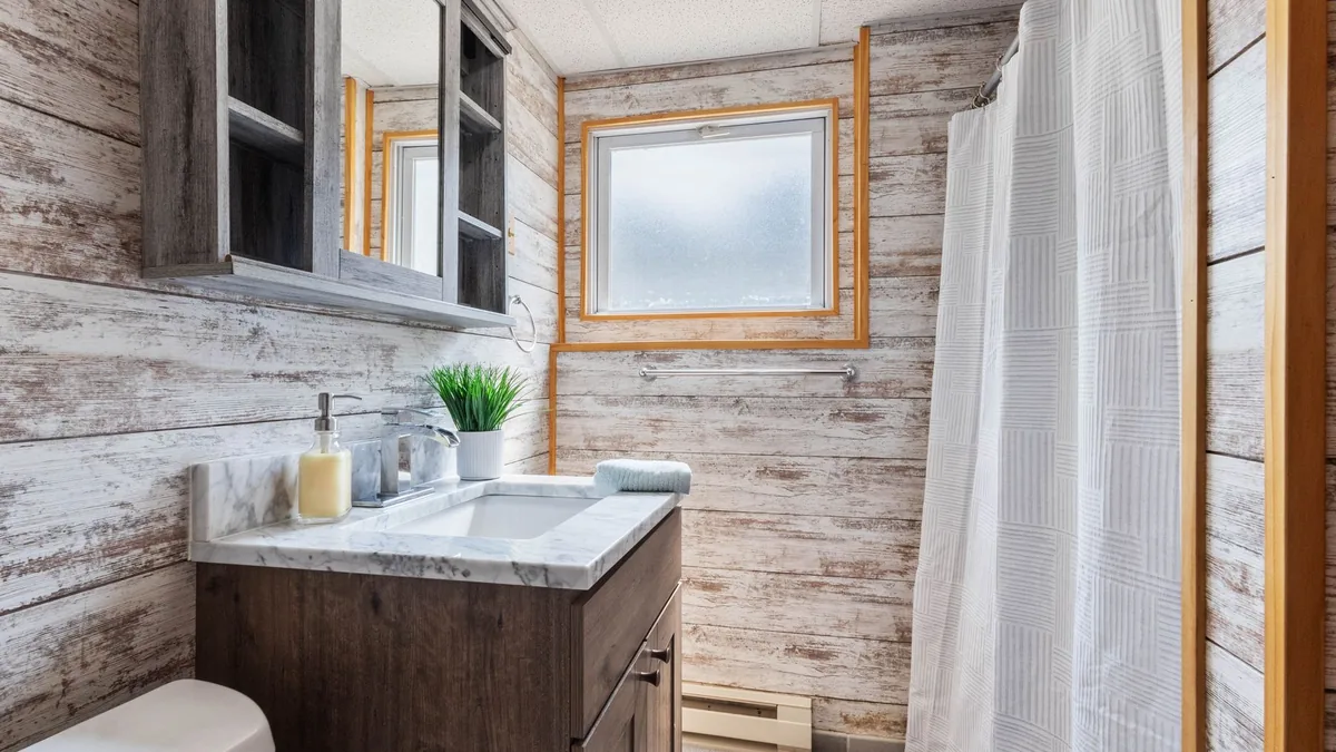 Bathroom gutted for a full renovation in Newark, NJ